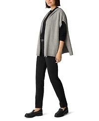 Eileen Fisher Women's Hooded Sleeveless Poncho Sweater