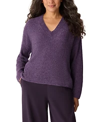 Eileen Fisher Women's V-Neck Long-Sleeve Sweater