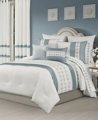 Royal Court Trilogy Geometric Embroidery Comforter Sets