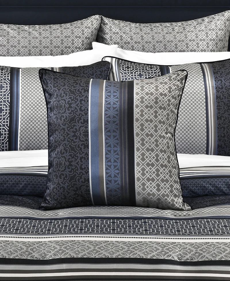 Royal Court Carlisle Woven Stripe Decorative Pillow, 20" x 20"