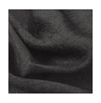 Olivia Gray Lynx Matte Embossed Blackout Grommet Panel - 52"x95", Black
