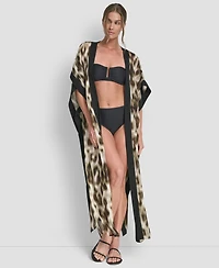 Dkny Women's Tie-Front Cover-Up Kaftan