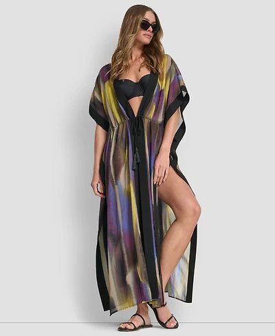 Dkny Women's Tie-Front Cover-Up Kaftan