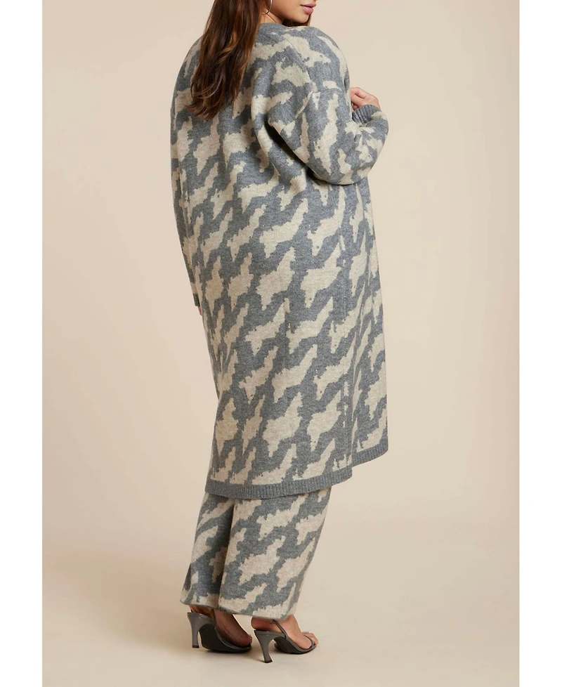 Eloquii Plus Intarsia Sweater Duster