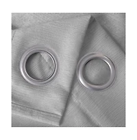 Olivia Gray Lina Matte Embossed Blackout Grommet Single Panel
