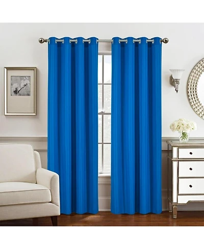 Olivia Gray Gilbert Solid Single Grommet Curtain Panel Pair - 54x84