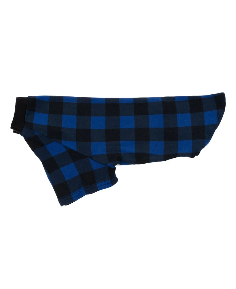 Leveret Big Dog Cotton Pajama Plaid Black and Navy
