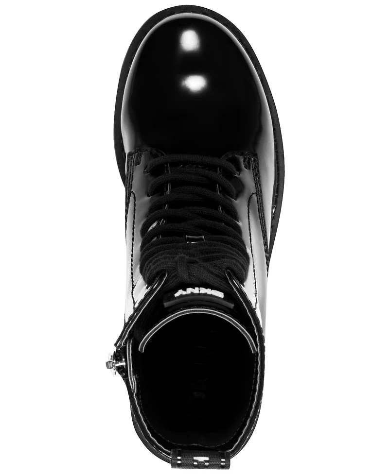 Dkny Women's Rufus Sequins Lace Up Lug Booties