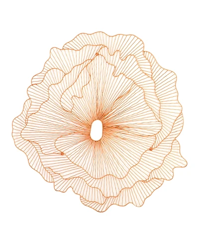 Phillips Collection Poppy Flower Large Copper Metal Wall Art