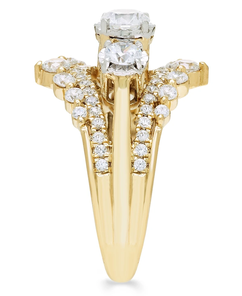 Macy's Diamond 3-Stone Ring (1 1/4 ct. t.w.) in 14k Yellow Gold