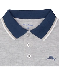 Tommy Bahama Boys Short Sleeve Embroidered Heather Polo Shirt