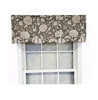Rlf Home Luxurious Modern Design Classic Basanti Petticoat Style Window Valance 50" x 15" Metal