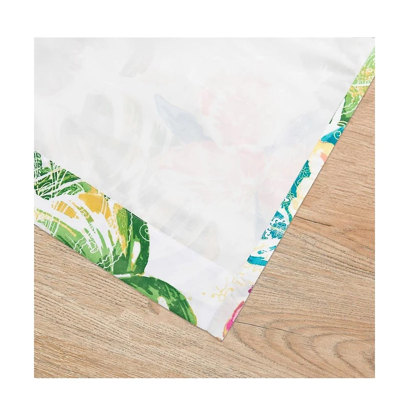 Greenland Home Fashions Tropics Window Valance - 84x16", Coral