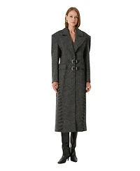 Pcfg Women's Wool-Cashmere Blend Long Overcoat