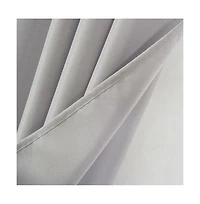 Olivia Gray Gilbert Solid Single Grommet Curtain Panel Pair - 54x84