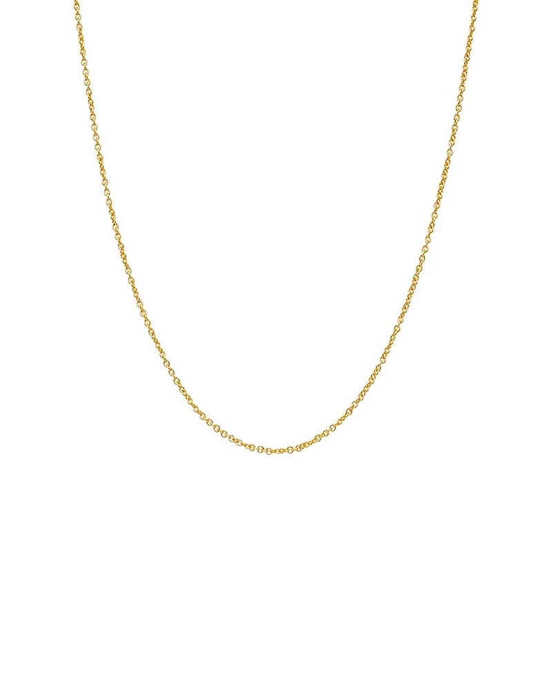 by Adina Eden Dainty Gold Plated Cable Chain Necklace