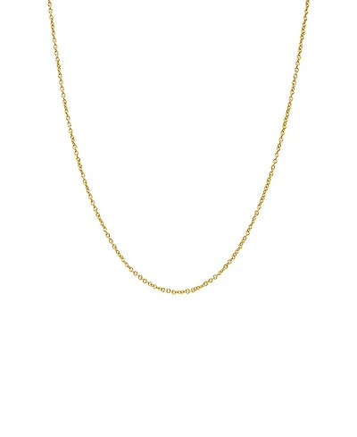 by Adina Eden Dainty Gold Plated Cable Chain Necklace