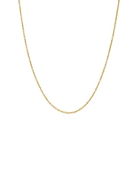 by Adina Eden Dainty Gold Plated Cable Chain Necklace