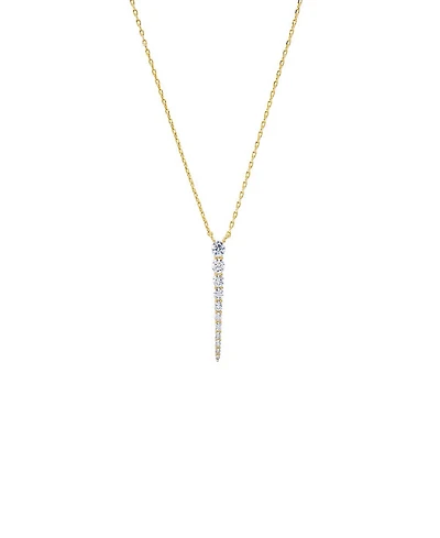 by Adina Eden Graduated Gold Plated Tennis Drop Necklace