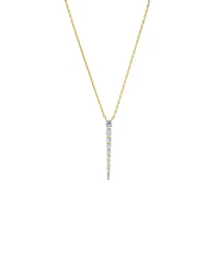 by Adina Eden Graduated Gold Plated Tennis Drop Necklace