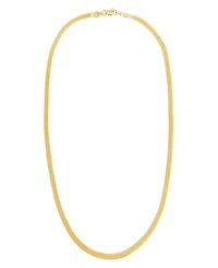 by Adina Eden Herringbone Gold Plated Chain Necklace