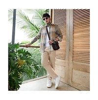 Campus Sutra Men's Gradient-Plaid Regular Shirt