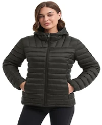 Hawke & Co. Women's Packable Quilted Hooded Puffer Jacket