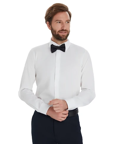 Alfani Men's Slim-Fit Formal Solid Dress Shirt, Macy's Exclusive