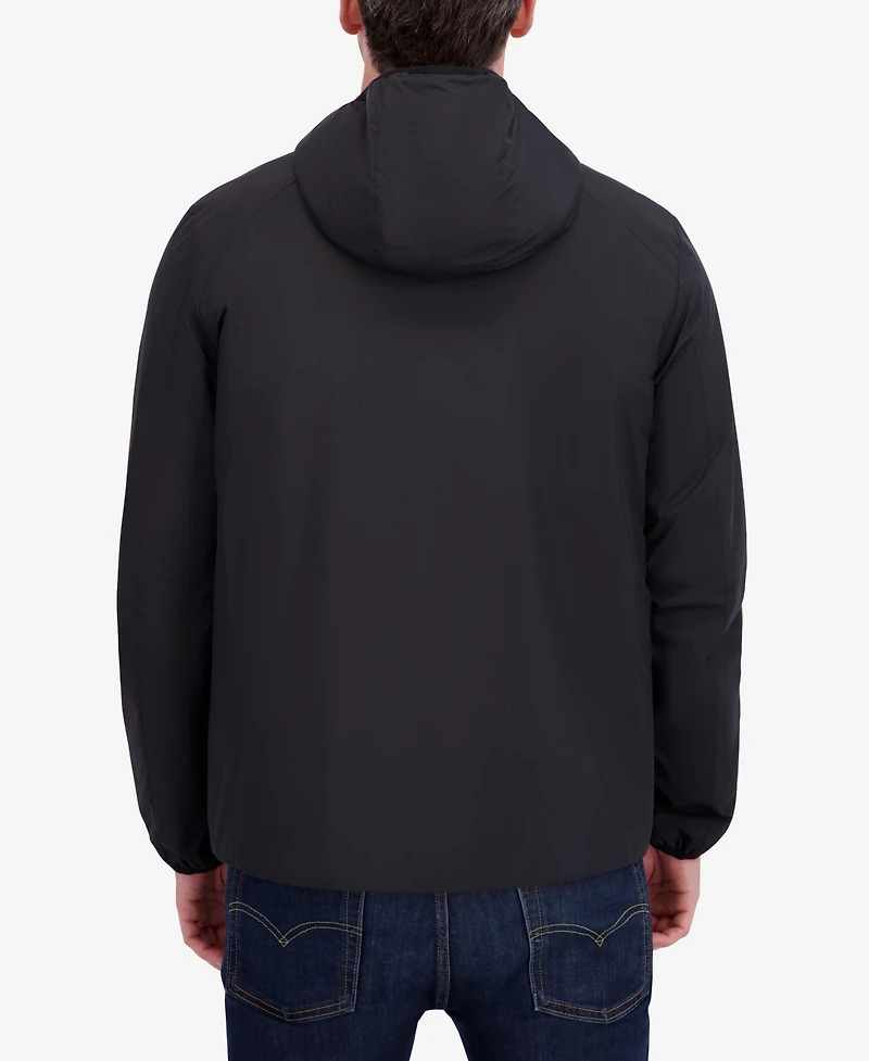 Nautica Men's Hooded Transitional Zip Front Jacket