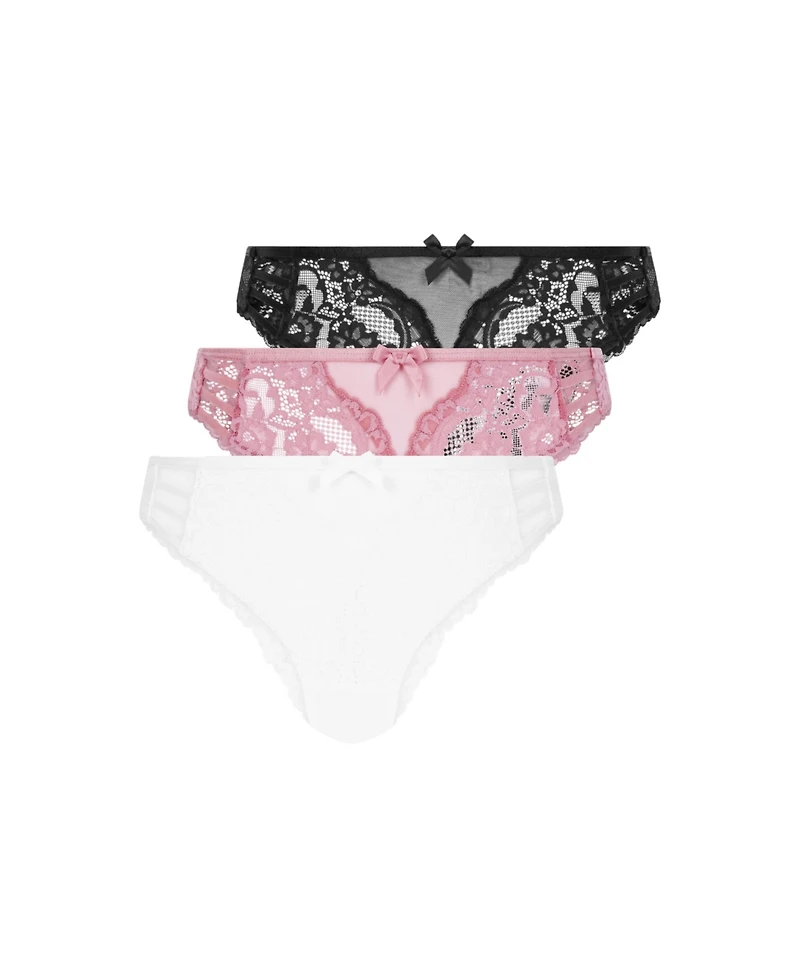 Hunkemoller Women's 3-pack Belle Brazilian