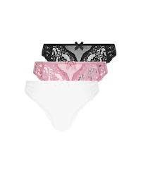Hunkemoller Women's 3-pack Belle Brazilian