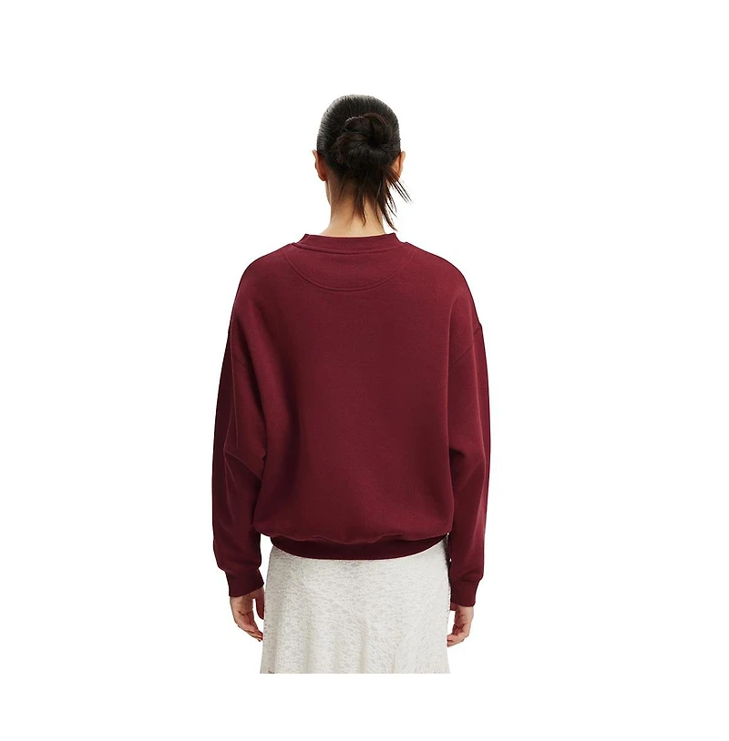 Cotton On Women's Oversized Fleece Sweatshirt