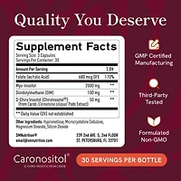 SMNutrition Inositol+Dim+Folate Capsules, 90ct