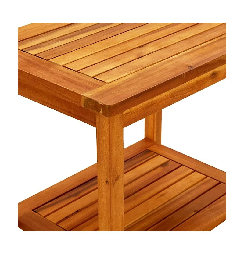 Coffee Table 19.7"x13.8"x17.7" Solid Acacia Wood