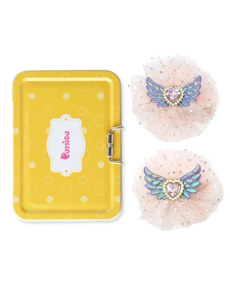Puttisu 2pc Angel Sparkle Wings Clip Set