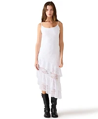 Steve Madden Women's Lorene Collarless Fit-and-Flare Dress