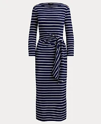 Lauren Ralph Women's Striped Tie-Front Dress