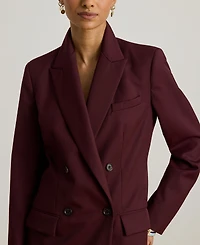 Lauren Ralph Women's Double-Breasted Twill Blazer