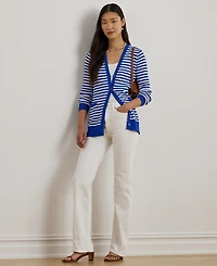 Lauren Ralph Women's Long-Sleeve V-Neck Cardigan