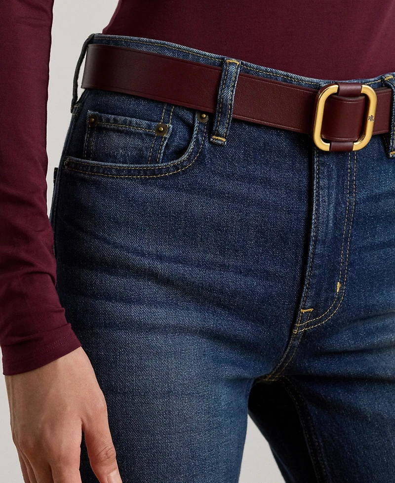 Lauren Ralph Women's High-Rise Straight Jeans