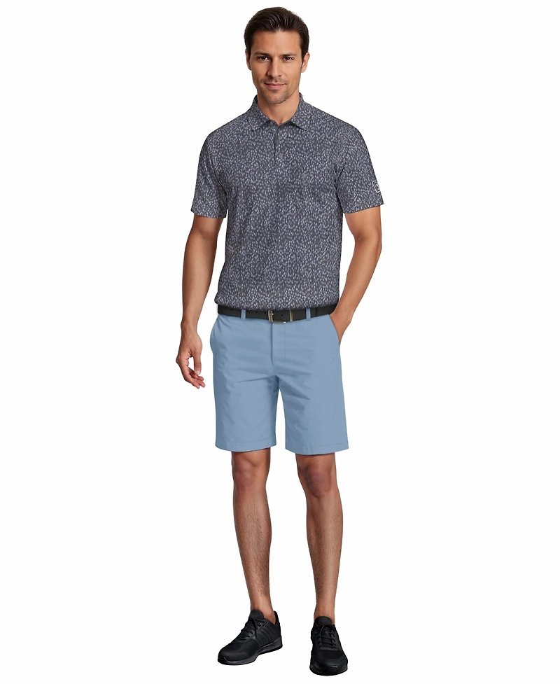 Pga Tour Men's All Over Golf Confetti Short-Sleeve Polo Shirt
