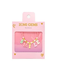 Zomi Gems Girls Smile Pink Bead Necklace