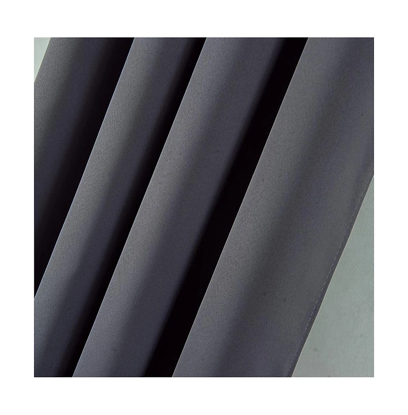 Olivia Gray Anchorage Blackout Single Grommet Curtain Panel Pair - 54x63