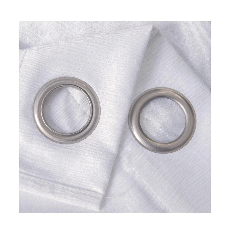 Olivia Gray Lina Matte Embossed Blackout Grommet Single Panel - 52x90