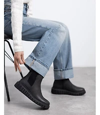 Xti Women's Casual Chelsea Booties synthetic upper, padded insole, rubber sole, side zipper, ankle height