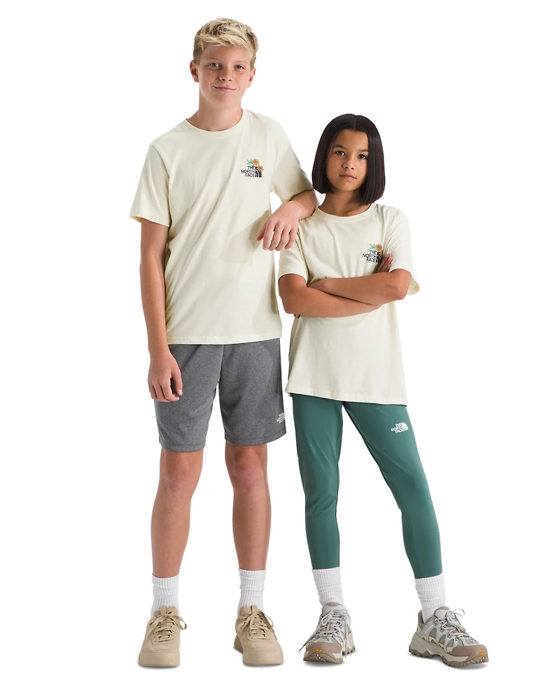 The North Face Boys and Girls 6-16 Floral Logo Short-Sleeve T-Shirt