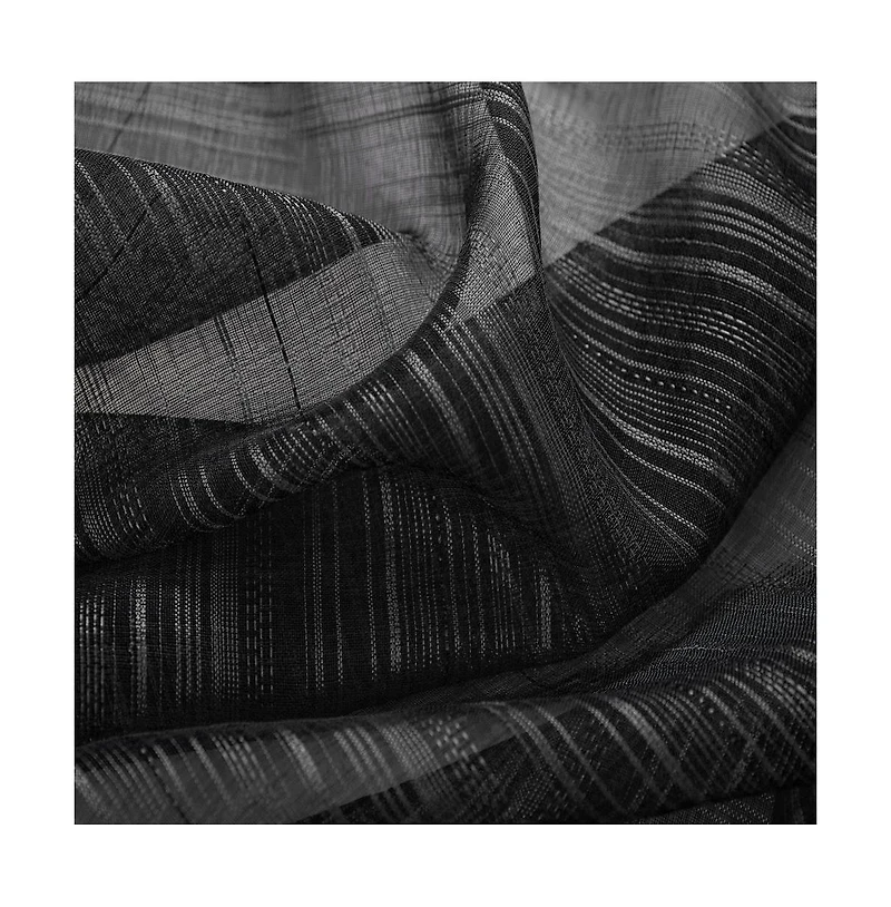 Olivia Gray Erica Doily Stripe Grommet Panel Pair - 54x90