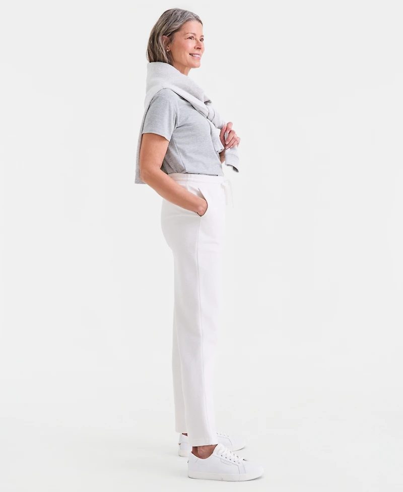 Style & Co Petite Ottoman-Stitched Drawstring Pants, Macy's Exclusive