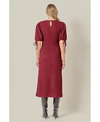 English Factory Women's Smocked Midi Dress