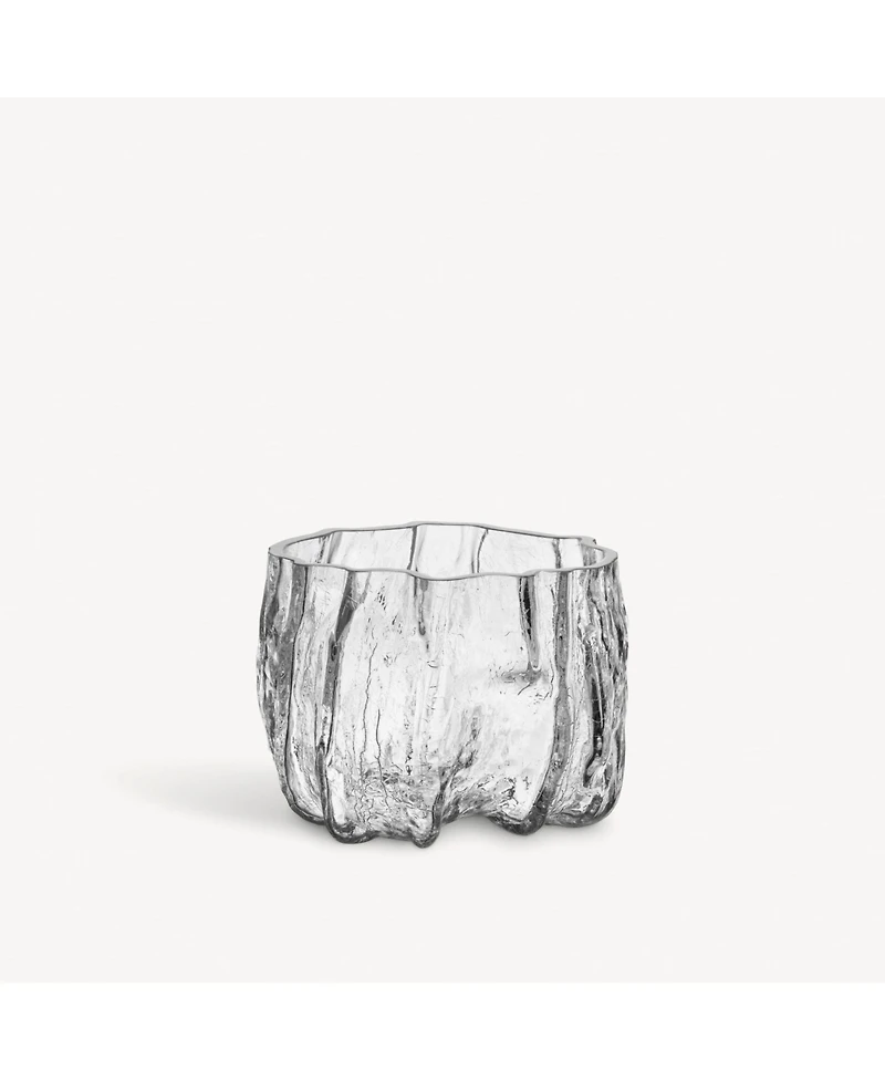 Kosta Boda Crackle Low Vase
